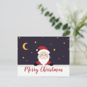 サンタクロースことわざメリークリスマスナイト ポストカード (スタンド正面)