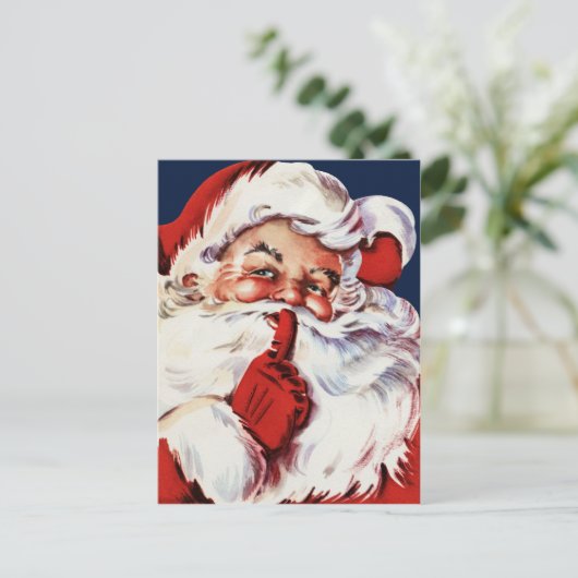 サンタクロースことわざSH-H-H シーズンポストカード (スタンド正面)