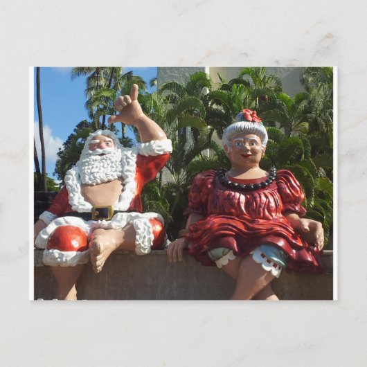 サンタクロースさんと奥様 シーズンポストカード (正面)