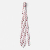 サンタクロースすてきインレッドおもしろいレトロメリークリスマス ネクタイ (正面)