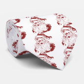 サンタクロースすてきインレッドおもしろいレトロメリークリスマス ネクタイ (ロール)