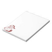 サンタクロースすてきインレッドおもしろいレトロメリークリスマス ノートパッド (回転)