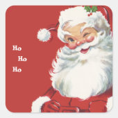 サンタクロースすてきウィンキング スクエアシール (正面)