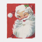 サンタクロースすてきウィンキング フリースブランケット (正面)