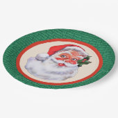 サンタクロースすてきクリスマスパーティー ペーパープレート (アングル)