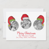 サンタクロースすてきクリスマスフォトカ数々のード シーズンカード (正面)