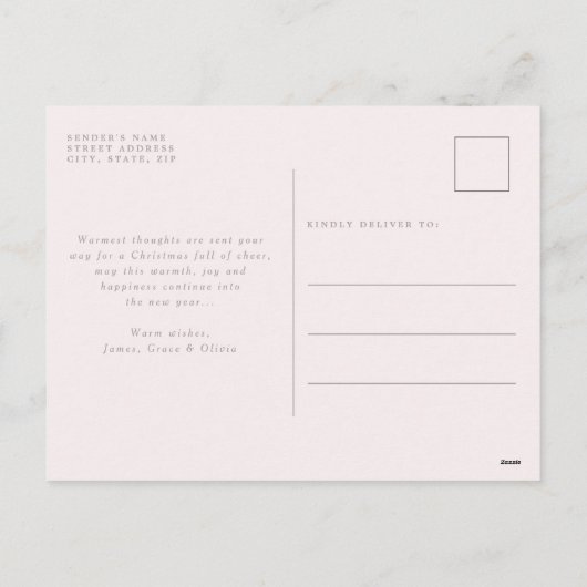 サンタクロースすてきレトロホリデーハガキ シーズンポストカード (裏面)