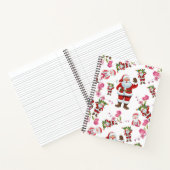 サンタクロースすてき&ピンクフローラクリスマスノートブック ノートブック (内部)