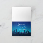 サンタクロースそりのクリスマス シーズンカード (内部)