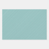 サンタクロースそりトナカイ松の木アートパターン ラッピングペーパーシート (正面3)