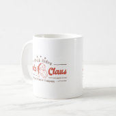 サンタクロースそり乗りクリスマスサイン コーヒーマグカップ (正面左)