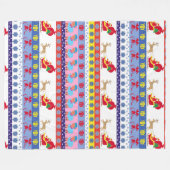 サンタクロースそり フリースブランケット (正面(横))