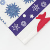 サンタクロースそり フリースブランケット (角)