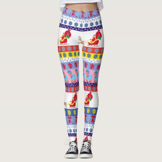 サンタクロースそり レギンス (正面)