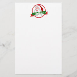 サンタクロースであなたの背景色を信じて下さい 便箋