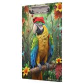 サンタクロースとしてのクリスマスパロットー–76349 クリップボード (左)