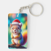 サンタクロースとしてのクリスマスリス–56765 キーホルダー (裏面)