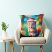 サンタクロースとしてのクリスマスリス–56765 クッション (椅子)