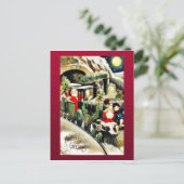 サンタクロースとのクリスマスグリーティングはAで旅行 シーズンポストカード (スタンド正面)