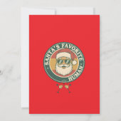 サンタクロースとのクリスマスパーティーへのご招待 招待状 (裏面)