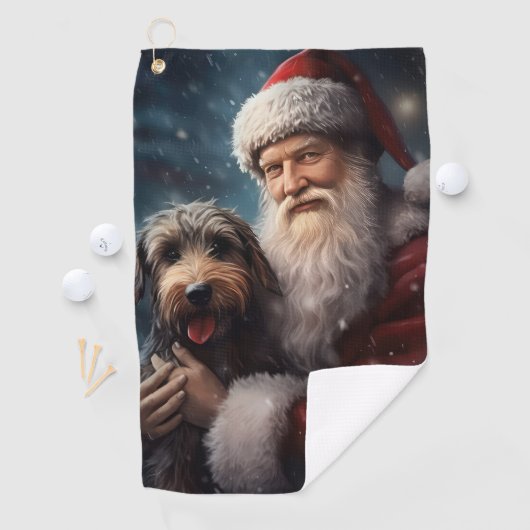 サンタクロースとアイレデールフェスティバルクリスマス ゴルフタオル (インサイチュ)