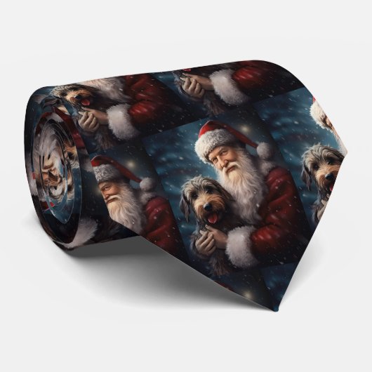 サンタクロースとアイレデールフェスティバルクリスマス ネクタイ (ロール)