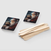 サンタクロースとアイレデールフェスティバルクリスマス ハンドファン (組立なし)