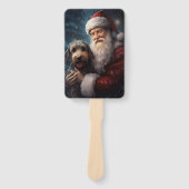 サンタクロースとアイレデールフェスティバルクリスマス ハンドファン (正面)