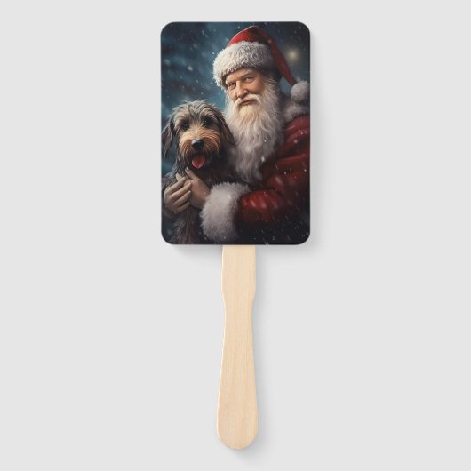 サンタクロースとアイレデールフェスティバルクリスマス ハンドファン (正面)