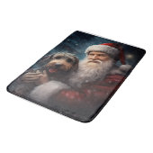 サンタクロースとアイレデールフェスティバルクリスマス バスマット (アングル)