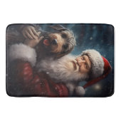 サンタクロースとアイレデールフェスティバルクリスマス バスマット (正面)