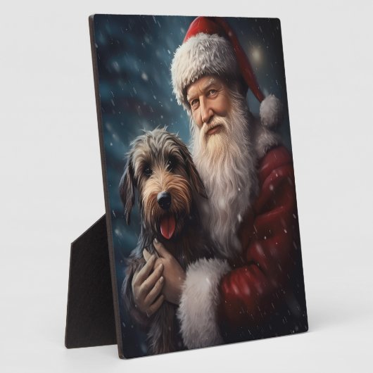 サンタクロースとアイレデールフェスティバルクリスマス フォトプラーク (側面)