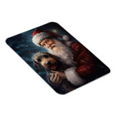 サンタクロースとアイレデールフェスティバルクリスマス マグネット (右側)