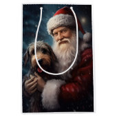 サンタクロースとアイレデールフェスティバルクリスマス ミディアムペーパーバッグ (正面)