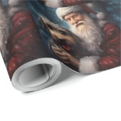 サンタクロースとアイレデールフェスティバルクリスマス ラッピングペーパー (ロールコーナー)