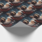 サンタクロースとアイレデールフェスティバルクリスマス ラッピングペーパー (角)