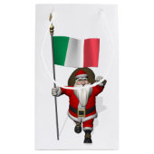 サンタクロースとイタリアの看板 スモールペーパーバッグ (裏面)