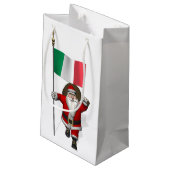 サンタクロースとイタリアの看板 スモールペーパーバッグ (裏面アングル)