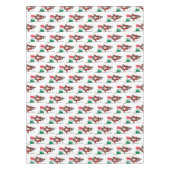 サンタクロースとイタリアの看板 テーブルクロス (正面)