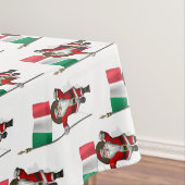 サンタクロースとイタリアの看板 テーブルクロス (インサイチュ)