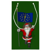 サンタクロースとインディアナの看板 スモールペーパーバッグ (裏面)