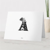 サンタクロースとウサギとキツネとリス カード (裏面)