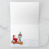 サンタクロースとウサギとキツネとリス カード (内部)