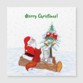 サンタクロースとウサギキツネとリス (正面)