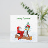 サンタクロースとウサギキツネとリス (スタンド正面)