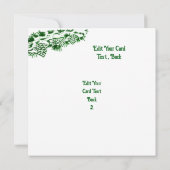 サンタクロースとウサギキツネとリス サンキューカード (裏面)