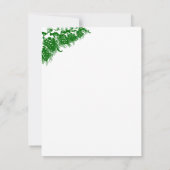 サンタクロースとウサギキツネとリス サンキューカード (裏面)