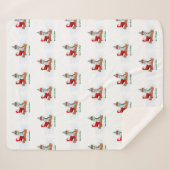 サンタクロースとウサギキツネとリス シェルパブランケット (正面(横))