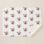 サンタクロースとウサギキツネとリス シェルパブランケット (正面(横))