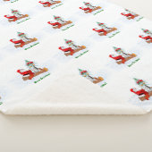 サンタクロースとウサギキツネとリス シェルパブランケット (3/4)